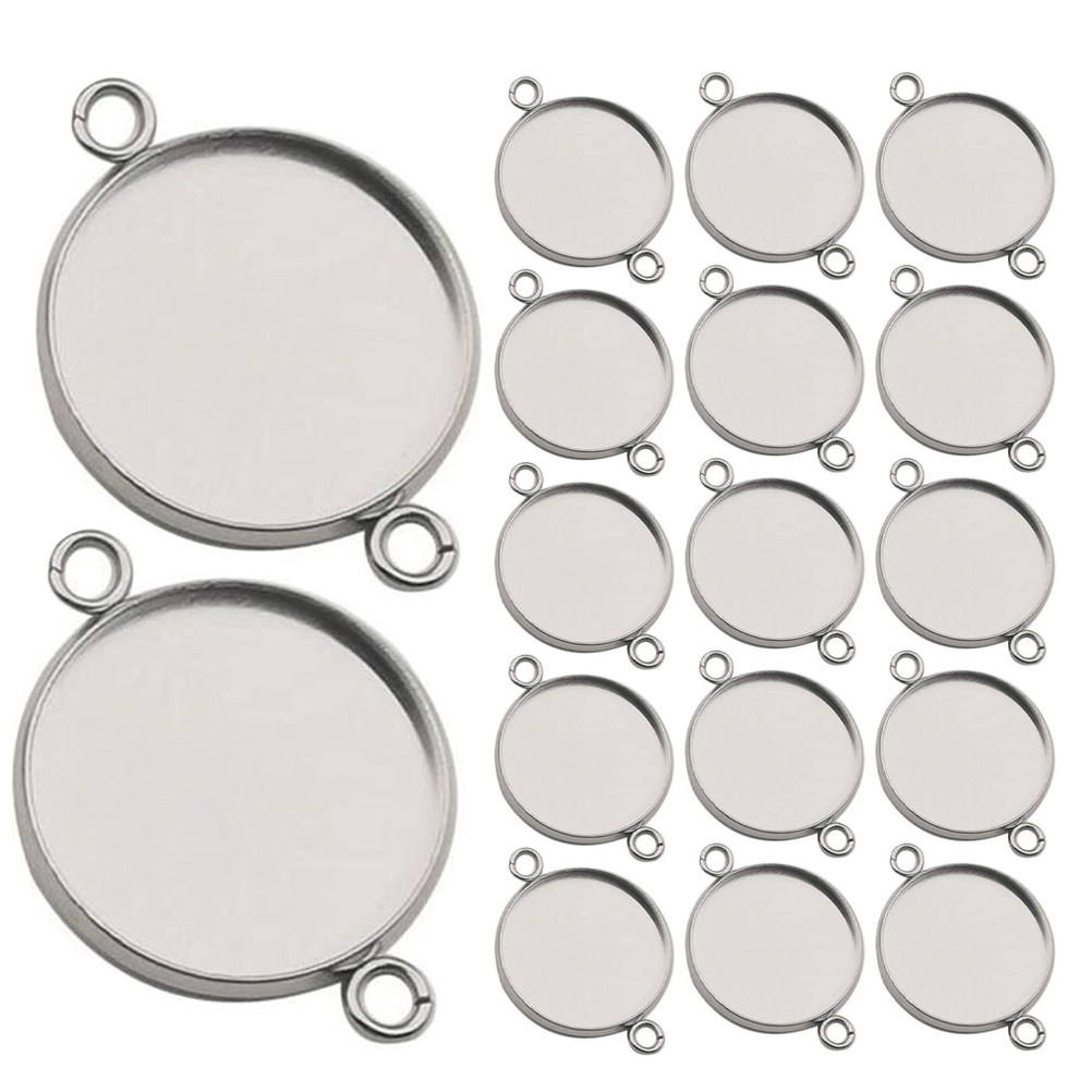 Bezels Set Pendant - 20 قطعة من قواعد المجوهرات المصنوعة