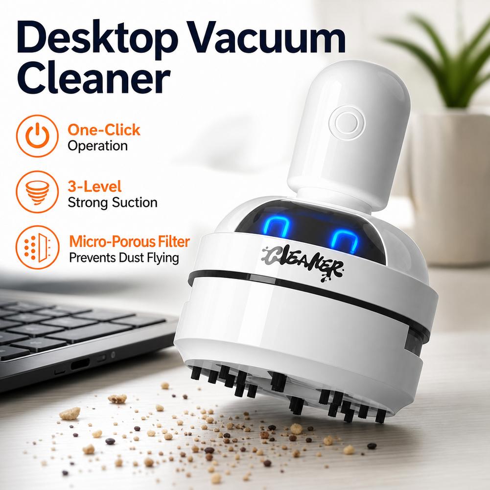 Vacuum Chamber Small - مكنسة كهربائية صغيرة هادئة للمكتب بثلاث