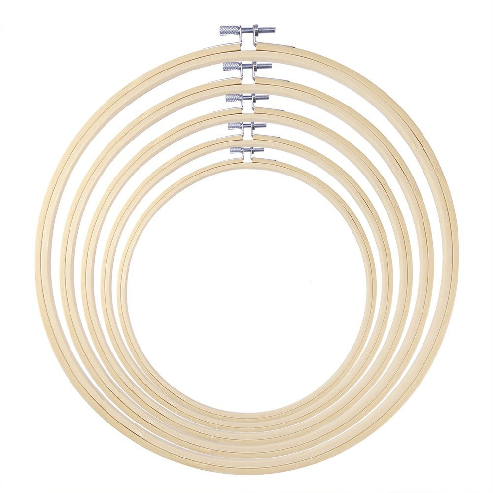 Wood Ring Blank - 30 سنتيمتر DIY بها بنفسك التطريز