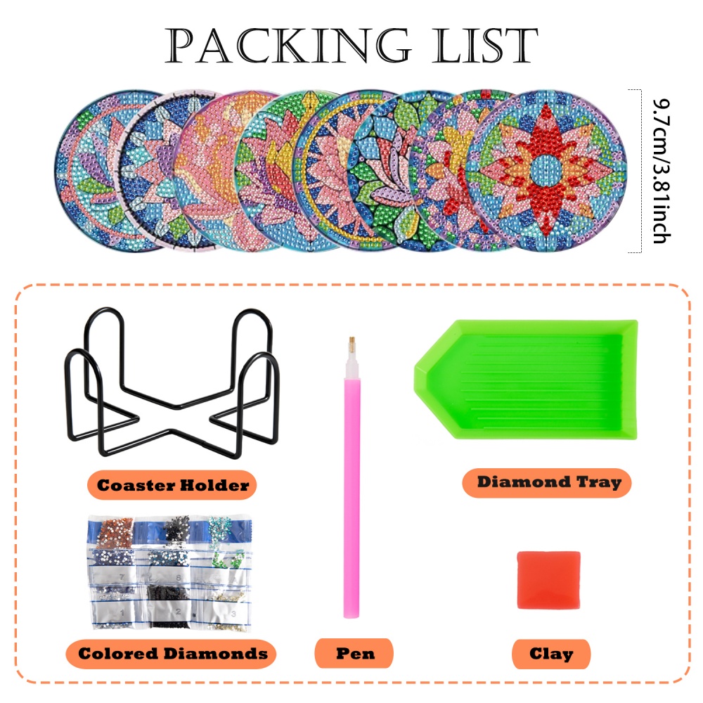 مجموعة من 8 قطع/طقم من قواعد ا - مراجعة Resin Craft Kit وسعره