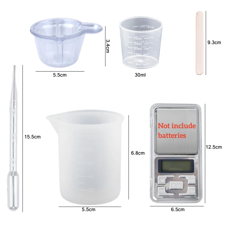 طقم راتنجات الايبوكسي كريستال  - مراجعة Mixing Cup Silicone وسعره