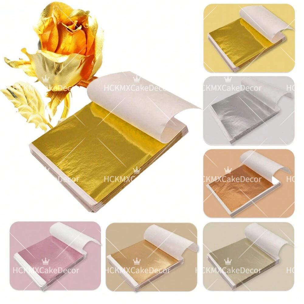 100 قطعة من أوراق الذهب المقلد - مراجعة Gold Foil Flakes وسعره
