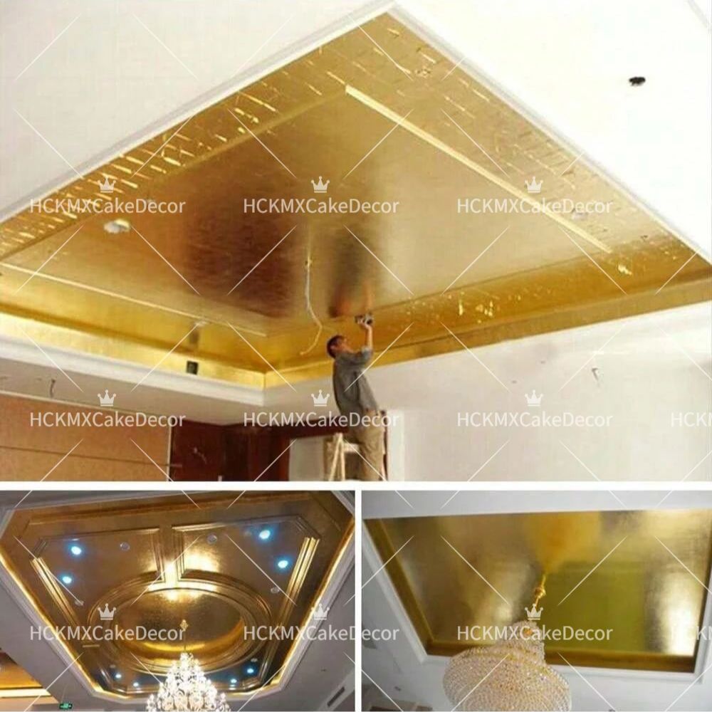 100 قطعة من أوراق الذهب المقلد - مراجعة Gold Foil Flakes وسعره